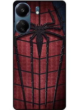 Силіконовий чохол бампер для xiaomi redmi 13c з картинкою людина-павук spider man