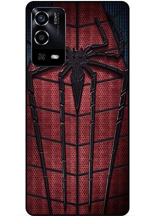Силіконовий чохол бампер для oppo a55 з картинкою людина-павук spider man