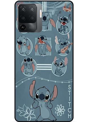 Силіконовий бампер чохол для oppo reno 5 lite з картинкою стіч stitch