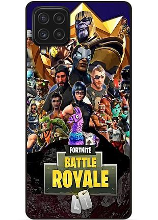 Чехол силиконовый бампер для samsung a42 5g с рисунком фортнайт fortnite