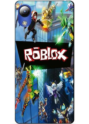 Силиконовый чехол бампер для zte blade l8 с картинкой roblox роблокс
