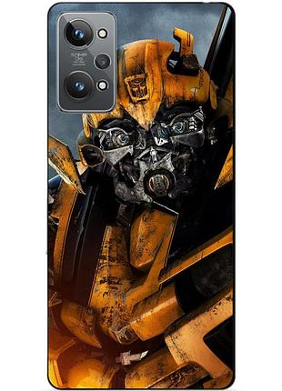 Силиконовый чехол бампер для realme gt2 с рисунком бамблби bumblebee трансформеры