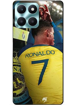 Чехол силиконовый бампер для huawei honor x6a с рисунком ronaldo аль наср роналдо