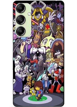 Чехол силиконовый бампер для samsung m52 с рисунком undertale андертейл