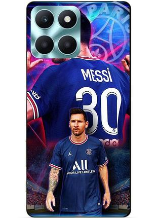 Чехол силиконовый бампер для huawei honor x6a с рисунком месси псж messi
