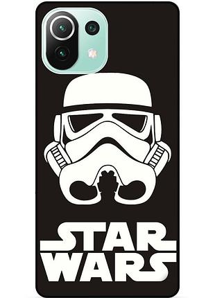 Силиконовый бампер чехол для xiaomi mi 11 lite с рисунком звездные войны star wars звездные войны