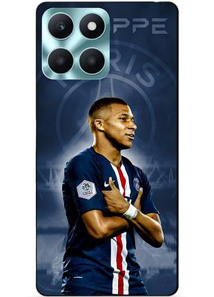 Чехол силиконовый бампер для huawei honor x6a с рисунком мбаппе псж mbappe