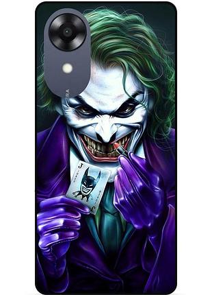 Силіконовий бампер чохол для oppo a17k з малюнком joker джокер