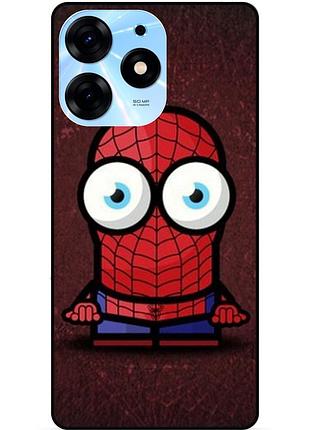 Силіконовий бампер чохол для tecno spark 10 pro з малюнком міньйон людина-павук spider man