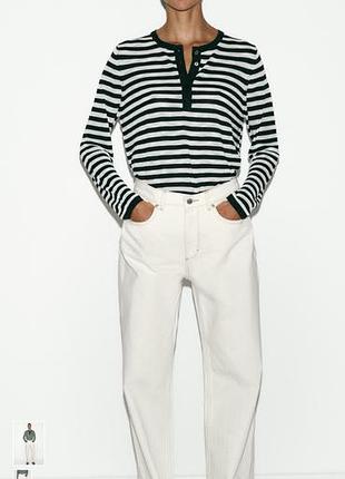 Джинси зара jeans z.03 straight high-waist long length