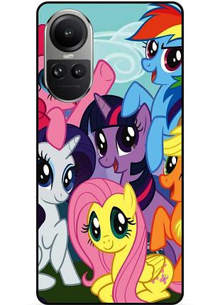 Силіконовий бампер чохол для oppo reno 10 з малюнком мій маленький поні my little pony
