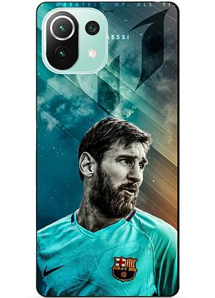 Силіконовий чохол бампер для xiaomi mi 11 lite з малюнком leo messi мессі