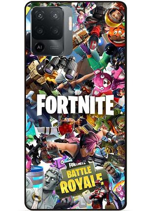Силіконовий чохол бампер для oppo reno 5 lite з картинкою fortnite фортнайт