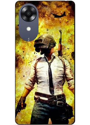 Силіконовий чохол бампер для oppo a17k з малюнком пабг pubg