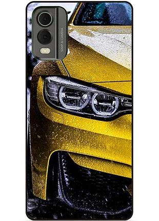Силиконовый чехол бампер для nokia c32 с рисунком bmw бмв машина авто