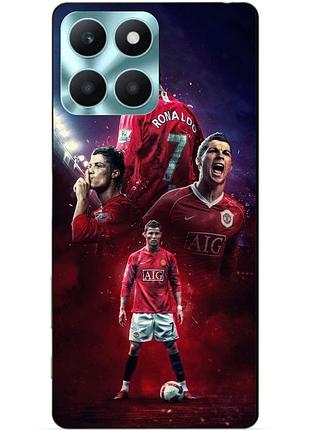 Силіконовий чохол бампер для huawei honor x6a з малюнком ronaldo mu роналдо