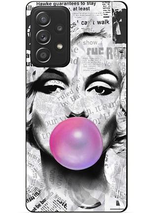Силиконовый чехол бампер для samsung a52 с рисунком мэрилин монро marilyn monroe