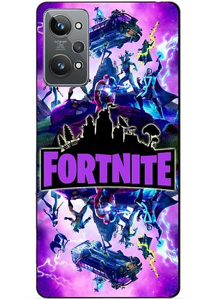 Силіконовий чохол бампер для realme gt2 з малюнком fortnite marvel фортнайт марвел
