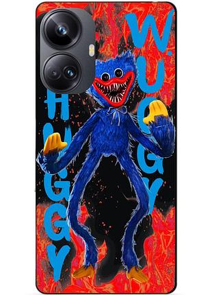 Силиконовый чехол бампер для realme 10 pro plus с рисунком huggy wuggy хагги вагги