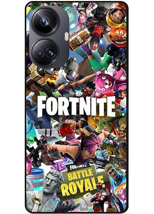 Силиконовый чехол бампер для realme 10 pro plus с картинкой fortnite фортнайт