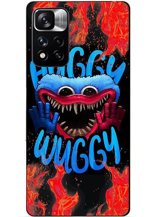 Силиконовый чехол бампер для xiaomi redmi note 11 pro plus 5g с рисунком хагги вагги huggy wuggy
