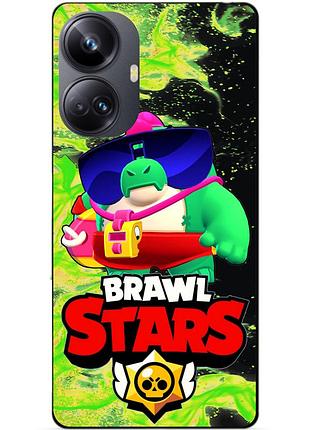 Силиконовый чехол бампер для realme 10 pro plus с героем бравл базз