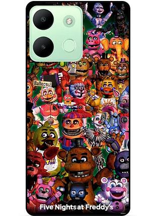 Чехол силиконовый бампер для infinix smart 7 hd с рисунком аниматроники freddy фредди
