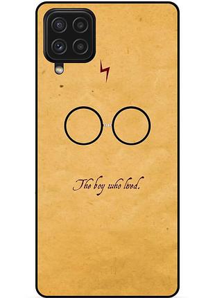 Чехол силиконовый бампер для samsung m32 с рисунком гарри поттер harry potter очки