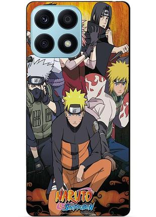 Чехол силиконовый бампер для huawei honor x8a с рисунком naruto наруто аниме