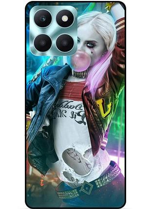 Чехол силиконовый бампер для huawei honor x6a с рисунком harley quinn харли квинн joker