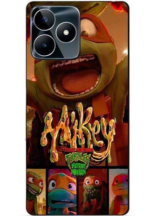 Силіконовий чохол бампер для realme c53 з малюнком майки mikey черепашки ніндзя
