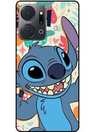 Силіконовий бампер чохол для huawei honor x7a з малюнком stitch стіч