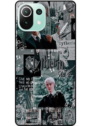 Силиконовый бампер чехол для xiaomi mi 11 lite с рисунком slytherin слизерин драко малфой гарри поттер harry