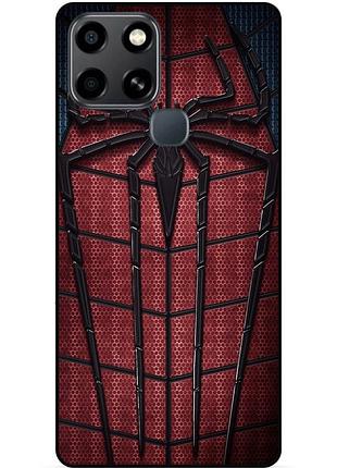Силіконовий чохол бампер для infinix smart 6 з картинкою людина-павук spider man