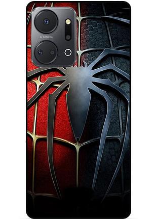 Чехол силиконовый бампер для huawei honor x7a с рисунком человек паук spider man