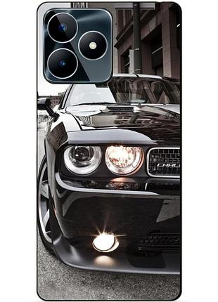 Силиконовый чехол бампер для realme c53 с рисунком dodge додж машина авто