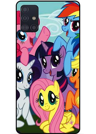 Чехол силиконовый бампер для samsung m51 с рисунком мой маленький пони my little pony