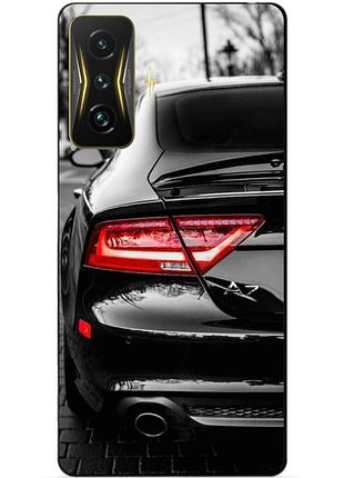 Силиконовый чехол бампер для xiaomi poco f4 gt с рисунком audi ауди машина авто