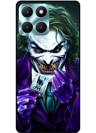 Чехол силиконовый бампер для huawei honor x6a с рисунком joker джокер