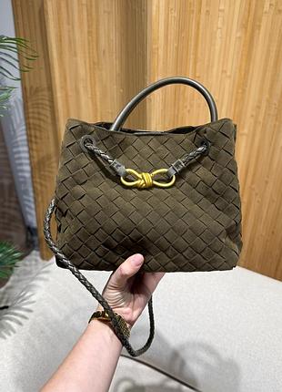 Женская замшевая сумка bottega vetneta