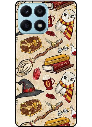 Чехол силиконовый бампер для huawei honor x8a с картинкой gryffindor гриффиндор гарри поттер harry potter