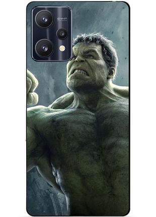 Силіконовий чохол бампер для realme 9 pro з малюнком халк marvel hulk