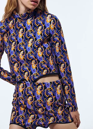 Костюм zara топ + спідниця
