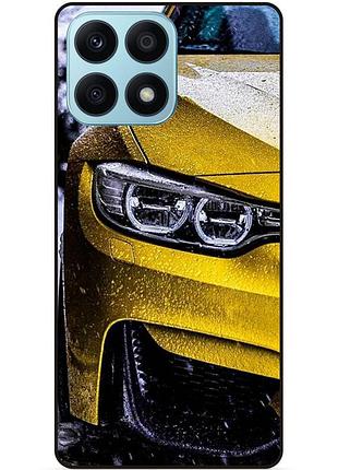 Чехол силиконовый бампер для huawei honor x8a с рисунком bmw бмв машина авто