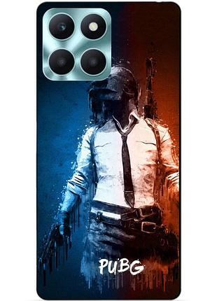Чехол силиконовый бампер для huawei honor x6a с рисунком puвg пабг