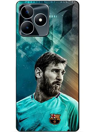 Силиконовый чехол бампер для realme c53 с рисунком leo messi месси