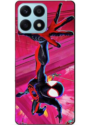 Чехол силиконовый бампер для huawei honor x8a с рисунком spider man человек паук майлз моралес