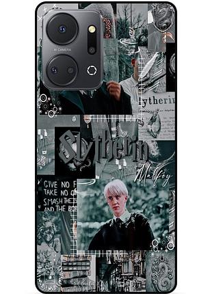 Чехол силиконовый бампер для huawei honor x7a с рисунком slytherin слизерин драко малфой гарри поттер harry