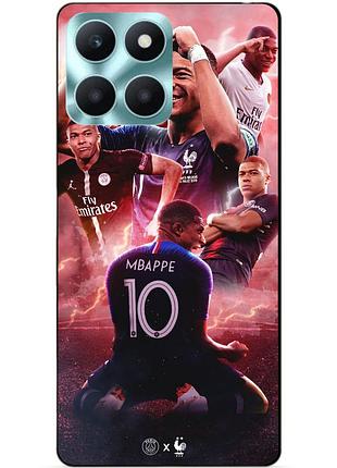 Чехол силиконовый бампер для huawei honor x6a с рисунком килиан мбаппе mbappe
