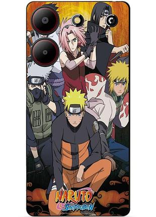 Силіконовий чохол бампер для zte blade a54 з малюнком naruto наруто аніме